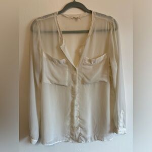 Sheer White Blouse